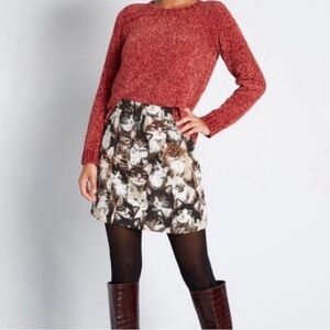ModCloth Tapestry Cat Skirt